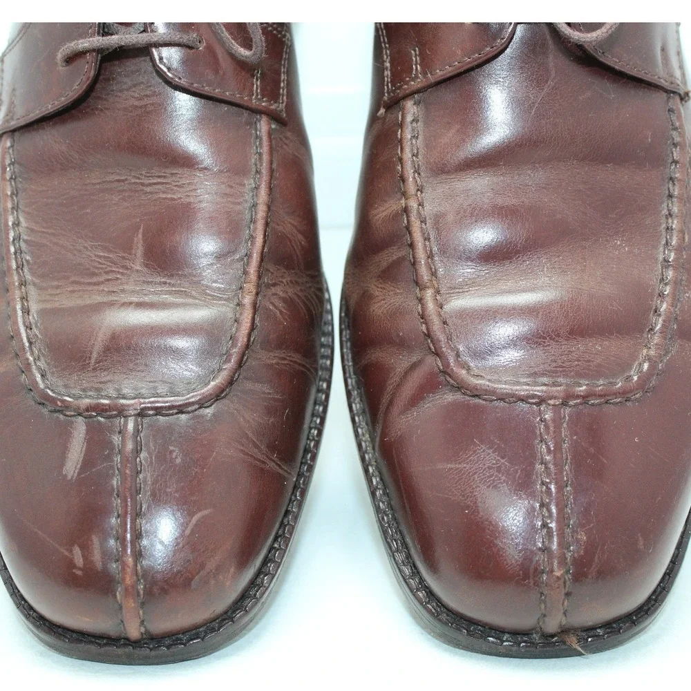 Cole Haan Mens Brown Leather Split Toe Derby Shoes C04717 Size 10 M - Picture 11 of 12